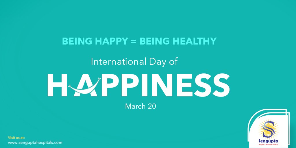 Sengupta_Ngp's tweet photo. Research shows that being happy can keep your immune system strong; so, from now on- be happy and be healthy! 🙂🙃
.
.
#senguptahospital #worldhappinessday #worldhappinessday2020 #behappy #behealthy #happy #beinghappy https://t.co/3qGLYynQUM