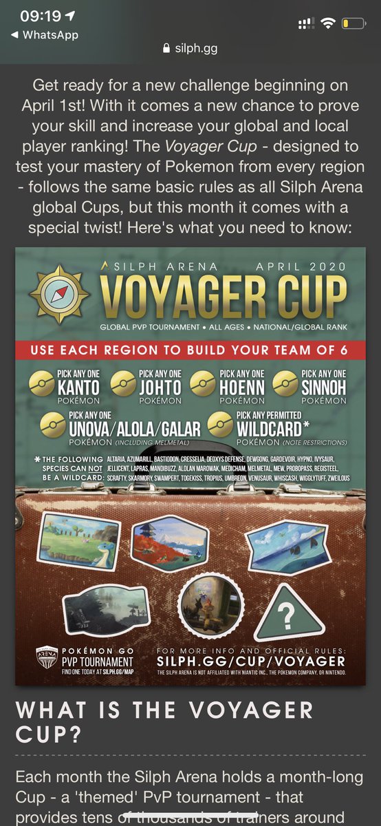 PogoSid's tweet photo. Voyager Cup is announced and I am excited about it, specially the meta.
Time to take Charizard out of the Pokeball🤓
#SilphCup #VoyagerCup
@PurpleKyogre @JFarmakis_pogo @ScrubLordDustin @HeroVange https://t.co/ftQg1zFbJN