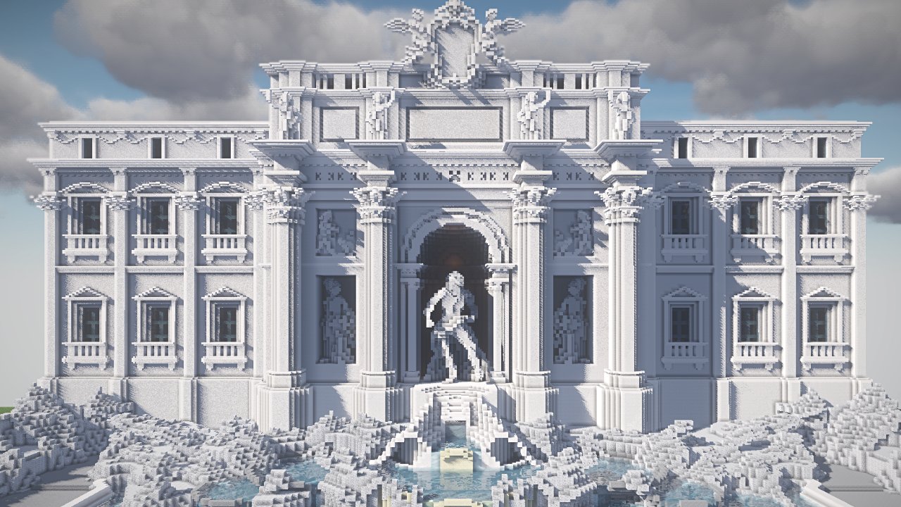 ねここ Nekoko Mc マイクラでトレビの泉つくりました Minecraft トレビの泉 Fontanaditrevi Minecraft建築コミュ マイクラ T Co Ijbpnfyney Twitter