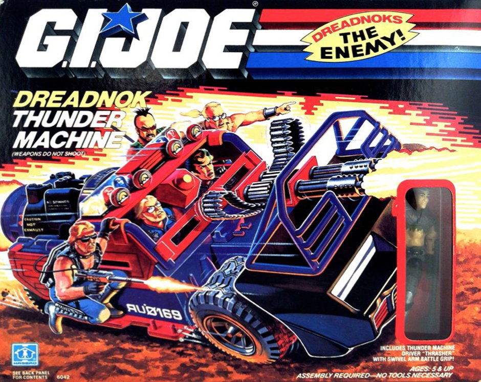 Air Skiff: Chameleon: A Swamp Skier. Ground Assault Motorcycle: Doom Cycle: Dreadnok Cycle: Dreadnok Stun: Gyrocopter: Swampfire: Thunder Machine: VTOL Copter: 4WD Vehicle: Customizers build different pieces. People could vote on which ones, then could have cameos on the show.