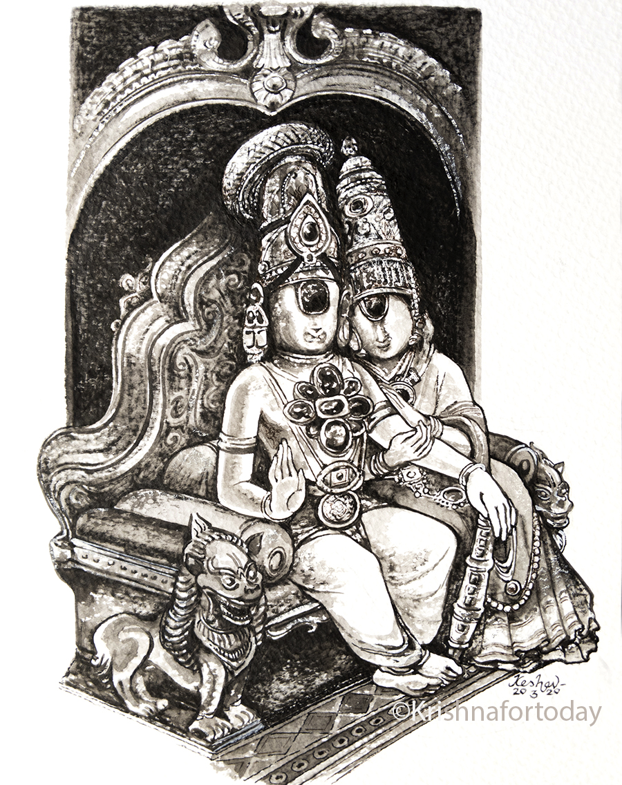 200320_Sri Ranga Vibhu #watercolour #krishnafortoday