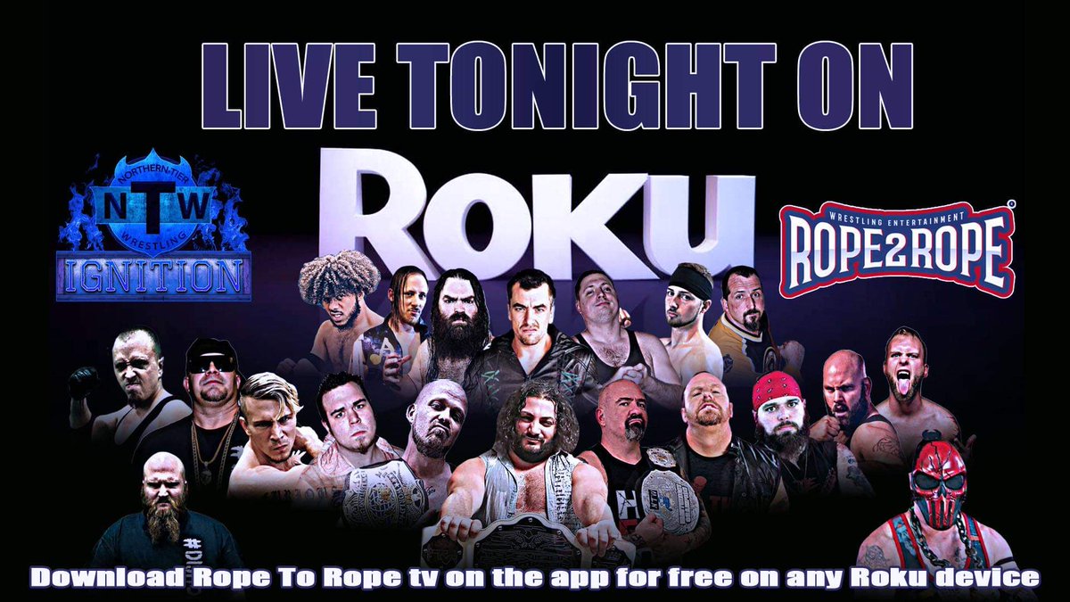Added to R2RTV on Roku @NTWrestling1 IGNITION featuring @WeBornToWrestle!!!!
#wrestling #RokuTV #Rope2Rope