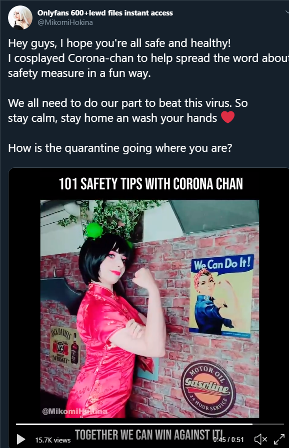 Reizna_'s tweet photo. HEY. Don't do this.
1) It's racist and tactless. This is completely distasteful.
2) -chan is a Japanese honorific. She is wearing Chinese attire.
3) This is totally disrespectful!
Don't do the thing. I screenshot this to avoid giving this person more hits to the post. https://t.co/NJjppfXriK