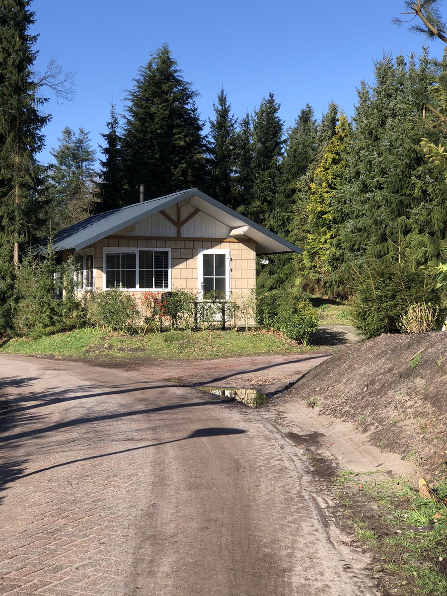 Vanaf deze tijdelijke woonplek in de bossen help ik vandaag weer opleiders en trainers op weg met advies, training en ondersteuning bij live online trainingen. Erg rustig, nog coronavrij en gelukkig met een goede WiFi. #kluizenaar #virtualclassrooms #liveonline