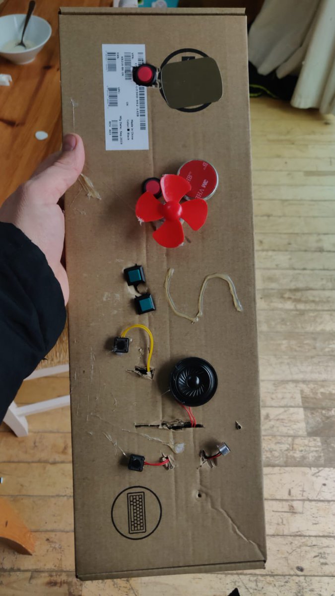 TOG_Dublin's tweet image. Check out what @cksolutions made with his kids during their #lockdown electronics class. Great to see our member&apos;s keep on making.