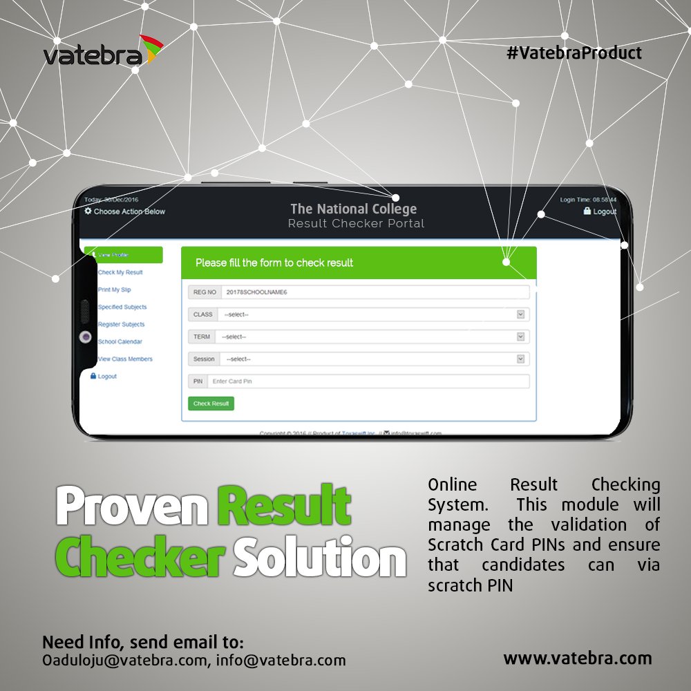 vatebra's tweet image. #resultchecker #examination #resultmanagement #Vatebra #Software #Tech #Africa #Innovation