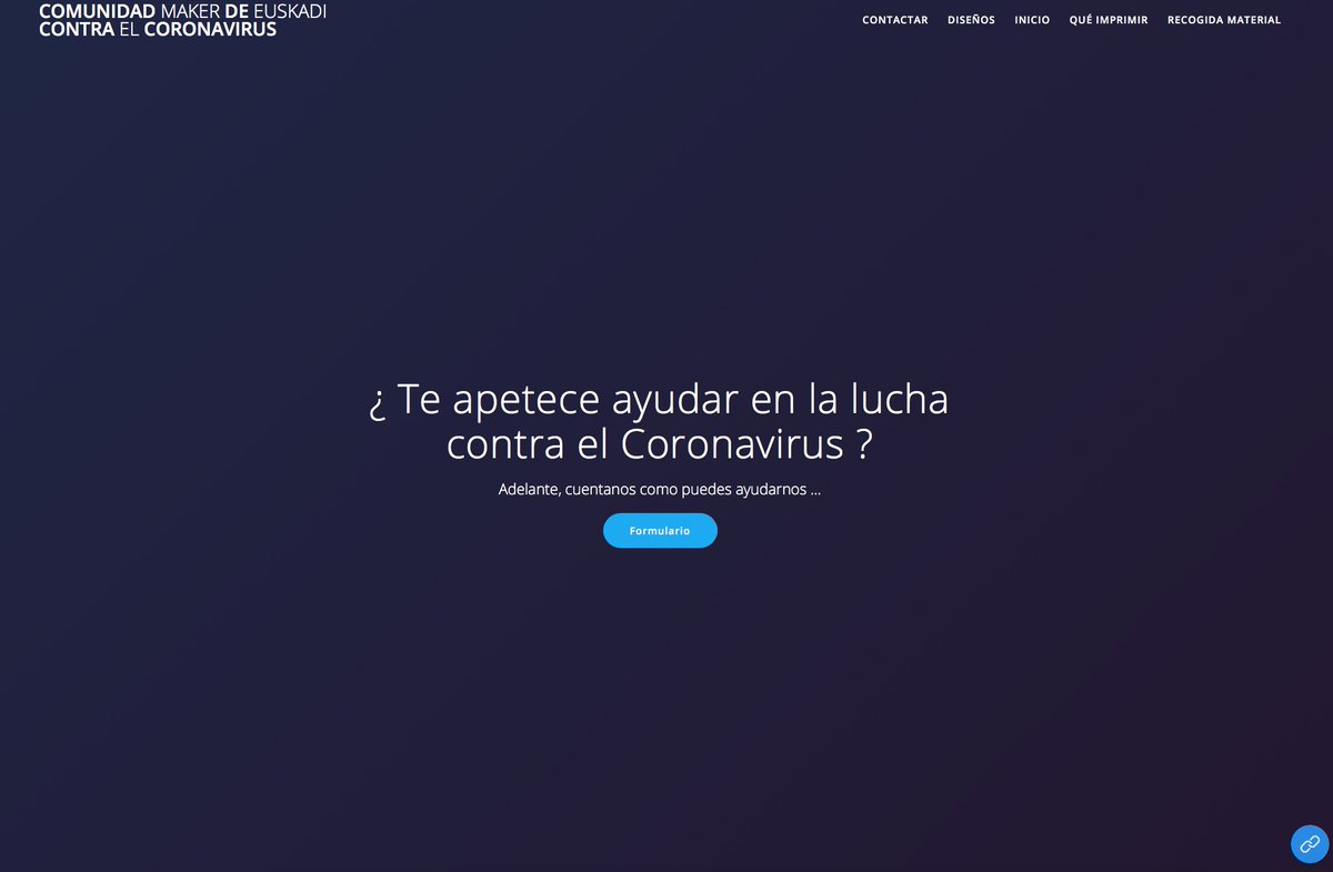 maria_urbanbat's tweet photo. La comunidad #maker de #euskadi Ha creado una plataforma de makers para imprimir en 3D elementos que necesitan en los hospitales de Euskadi.

Acaban de levantar la web https://t.co/HGgeJNfHPx 

Agradecen máxima difusión https://t.co/7ww28UY5dX