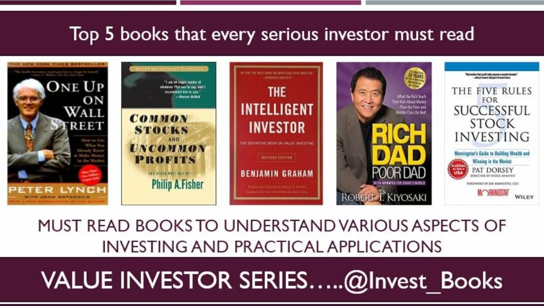 Investment Books on Twitter: "Top 5 books that every serious investor must read... One up: https://t.co/P7ZWxDHITC Common stocks: https://t.co/8pvn1YXrAd 3. Intelligent investor: Rich Dad: https://t.co/5AptcMDsoc 5 ...