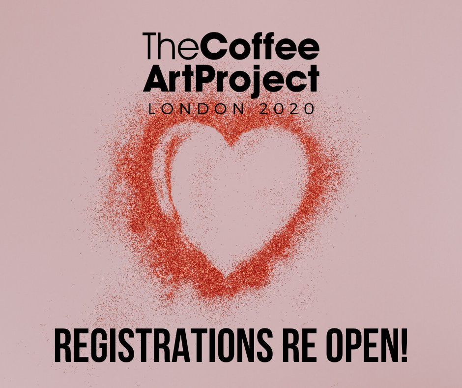 *NEW DATES* After a thorough assessment of the current international Coronavirus situation in the UK and globally, The Coffee Art Project London 2020 has been postponed.... The good news is, we are re opening registrations! Please head coffeeartproject.com/register/london to register ✨ ❤️.