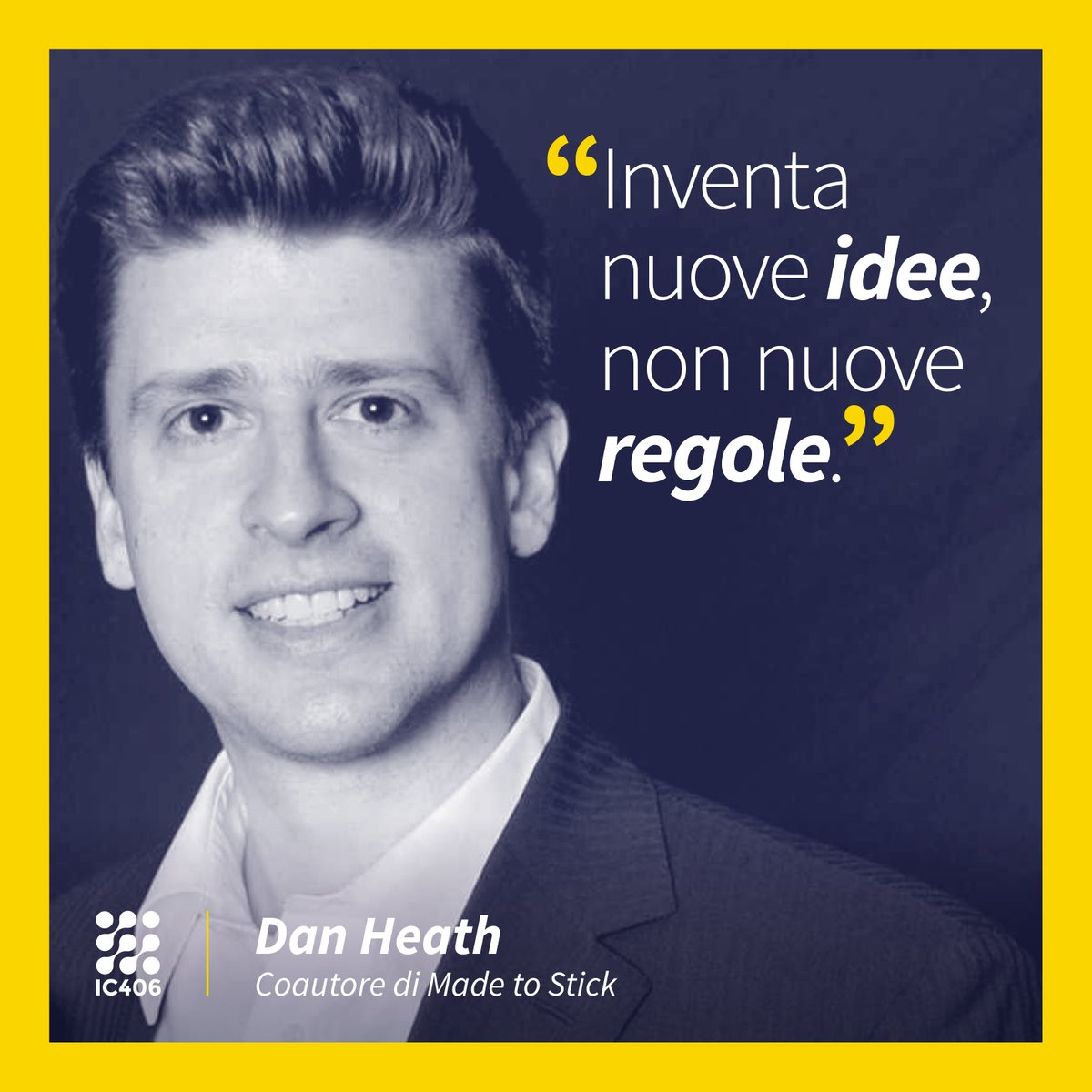 ic_406's tweet photo. ☄️⚡️ Startupper, questo monito è tutto per te!

#startup #startupper #icquotes https://t.co/shKW8CipTx