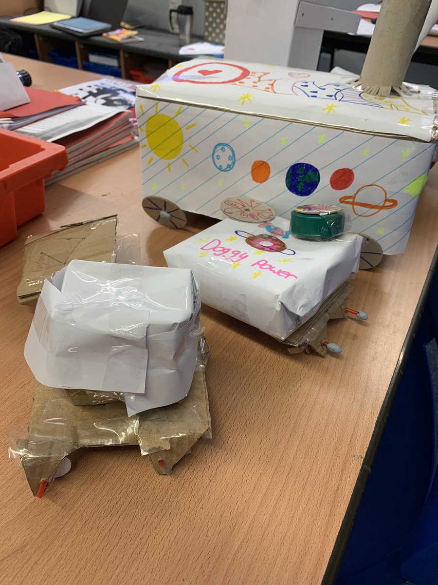 Kylieswilliams's tweet photo. 5M have been making Mars rovers, using recycle materials. @TemplarsPrimary https://t.co/wuZZBaQjZe