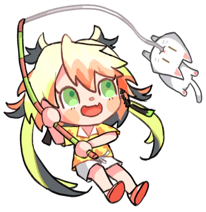 ニャンレンカと一緒??
#絵リッサ #メリッサムネ 