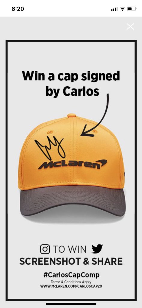 IanImclaren's tweet photo. #CarlosCapComp 🧡 https://t.co/JpmJR6b1qn