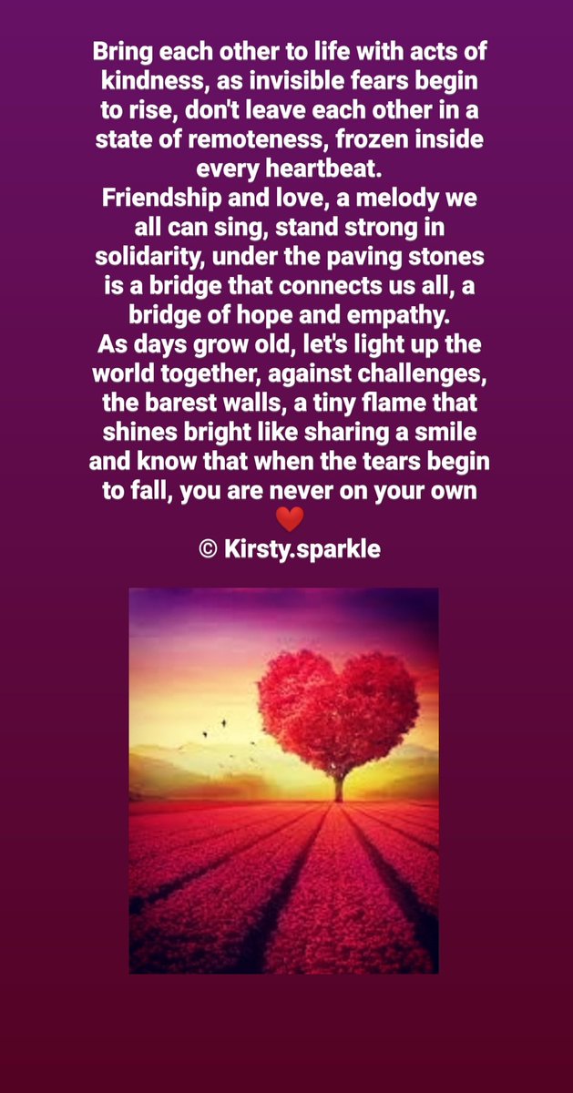 We all have the power to help others, to make a real difference to the world, especially in these crazy &amp; troubled times ❤️ let's respect each others hearts &amp; bring a little joy into the world, it's a gift we all can share ❤️ xxxx #mypoem #kindness