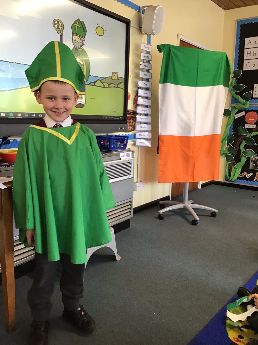 Our very own St.Patrick came to visit on Tuesday🍀 What a wise old man, answering all our interesting questions! 💡 #StPatricksDay #StPatricksDay2020