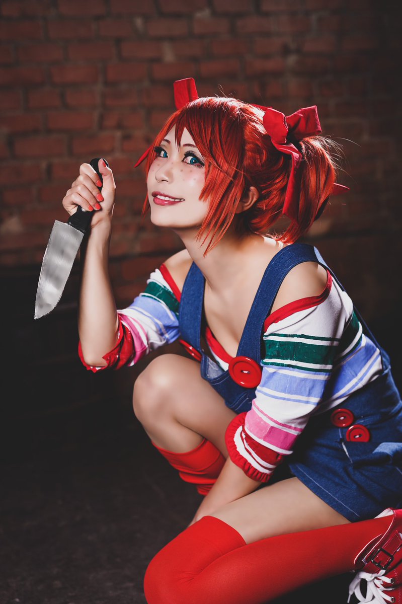 チャッキー コスプレ 双子コーデ チャイルドプレイ レディース チャッキー コスプレ 双子コーデ チャイルドプレイ レディー..., image size:799x1200