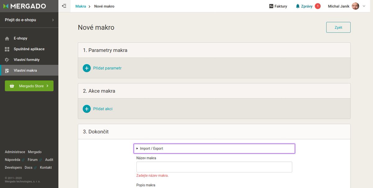Středeční release 🆕 přinesl do <a href="/mergado_cz/">Mergado</a> uživatelská makra. Pro mne naprosto přelomová funkce v 🛠️ pracovní produktivitě marketérů.
Ve volné chvilce doporučuji přečíst Lukášovo vstupní info.
.
mergado.cz/vlastni-makra
.