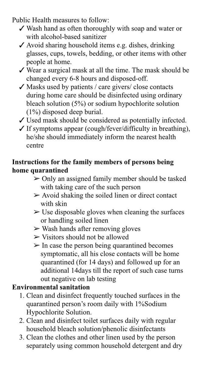KTRBRS's tweet image. Guidelines for Home Quarantine. Please retweet and spread the word

#HomeQuarantine
#SelfIsolation