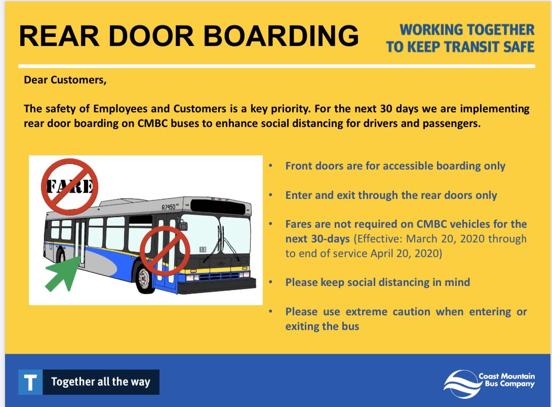 UniforLocal111's tweet image. Keeping our customers &amp;amp; transit workers safe! #cmbc #translink #unifor #SocialDistanacing