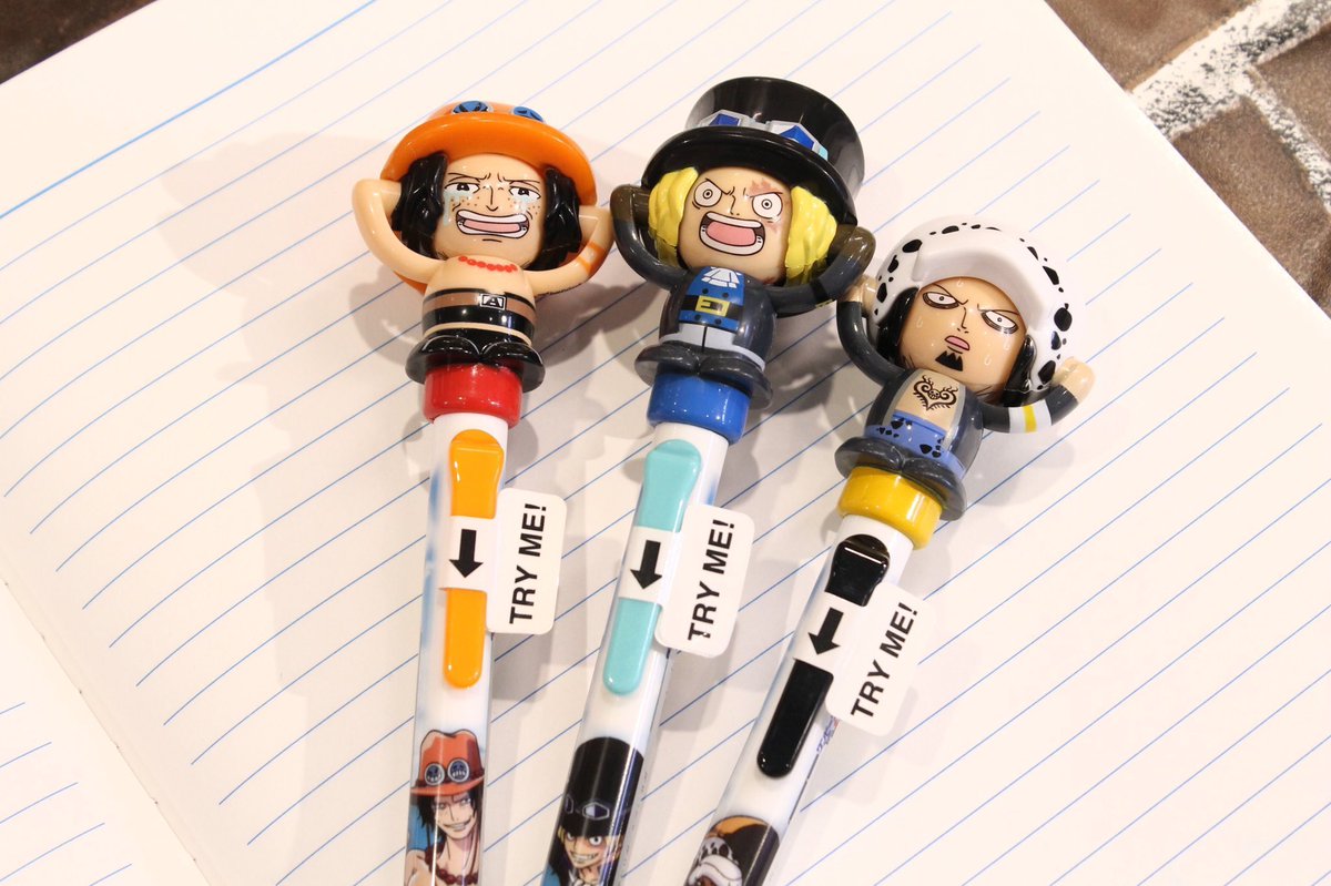 One Piece麦わらストア渋谷本店 No Twitter おすすめ 顔変わりペン エース サボ ロー 各980円 税 好評発売中 麦わらストア Onepiece サボ サボ誕生日おめでとう