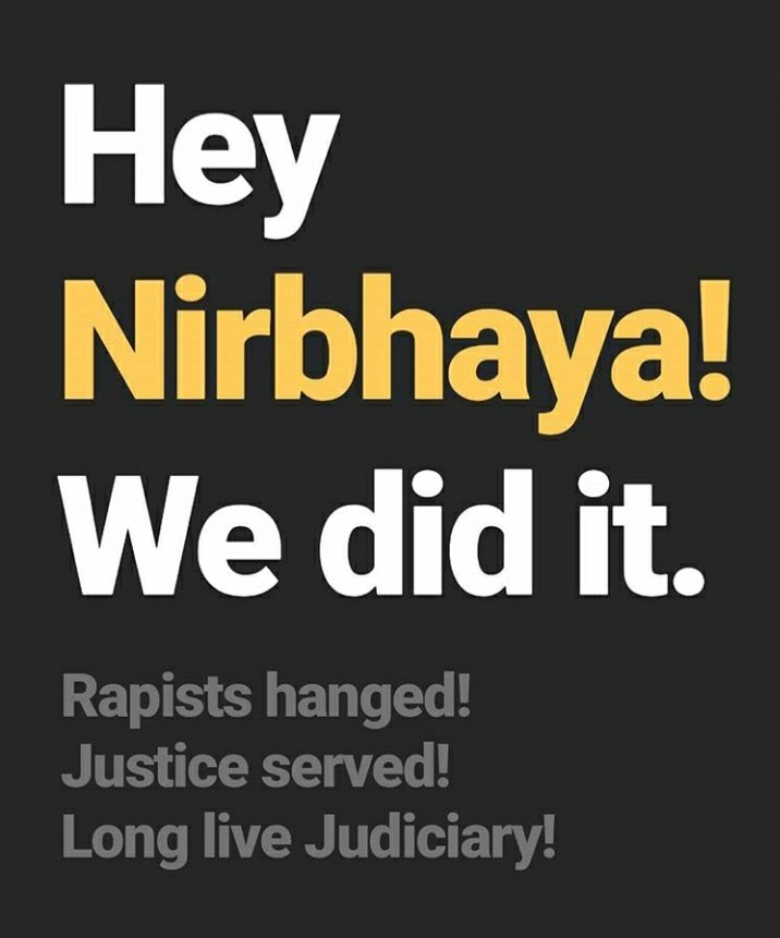btsvmahi's tweet photo. #NirbhayaJustice #NirbhayaNyayaDivas https://t.co/BmV9mo3sW2