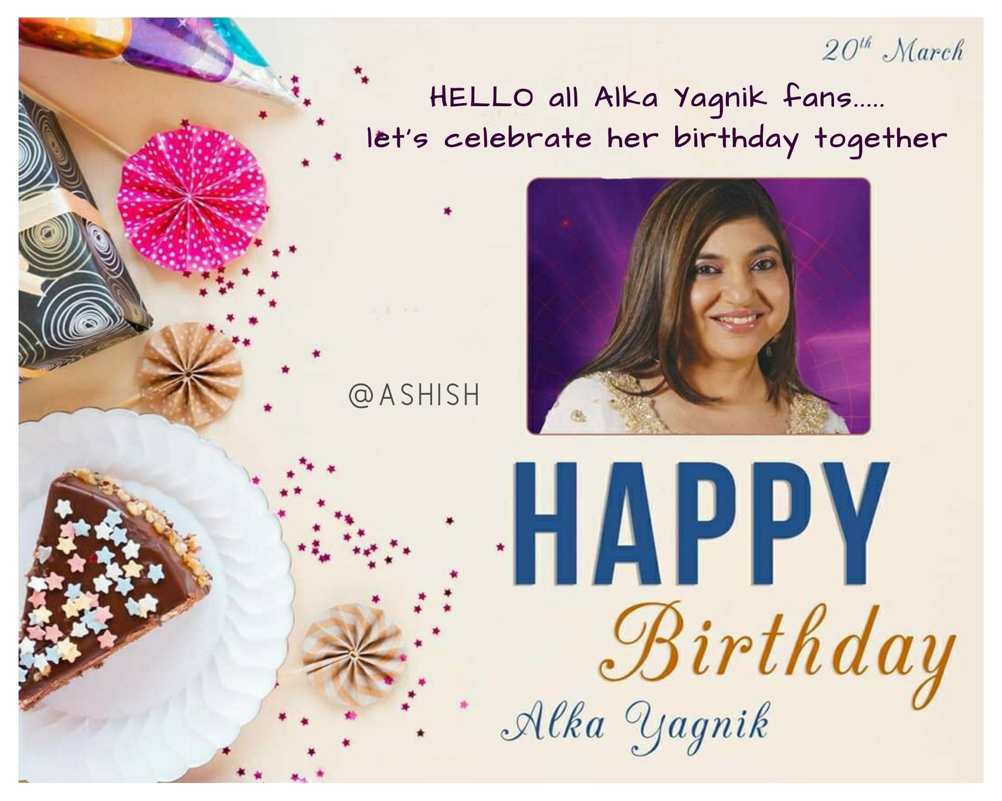Happy Birthday to the melodious voice ever ! Alka Yagnik ji  