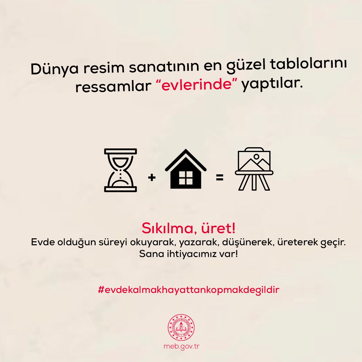 ziyaselcuk's tweet photo. Evde kalmak hayattan kopmak değildir. Lütfen evde kalın ve bu süreyi yazarak, okuyarak, düşünerek, ailenize sarılarak, üreterek geçirin. Her birinizin varlığı çok kıymetli. Daha uzun süre bir arada olmak için evde kalın... #evdekalmakhayattankopmakdegildir https://t.co/cN3Ib66NYg