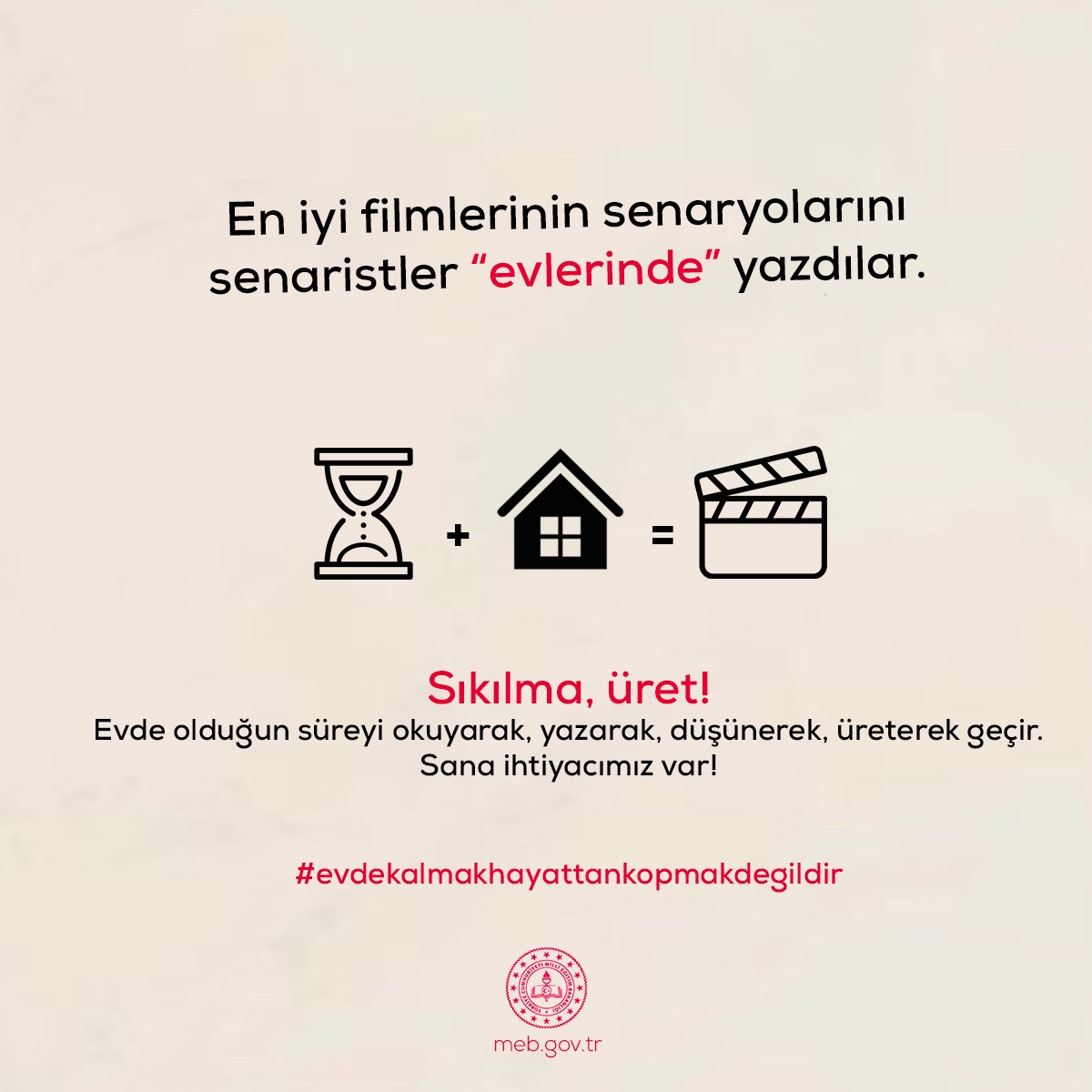ziyaselcuk's tweet photo. Evde kalmak hayattan kopmak değildir. Lütfen evde kalın ve bu süreyi yazarak, okuyarak, düşünerek, ailenize sarılarak, üreterek geçirin. Her birinizin varlığı çok kıymetli. Daha uzun süre bir arada olmak için evde kalın... #evdekalmakhayattankopmakdegildir https://t.co/cN3Ib66NYg