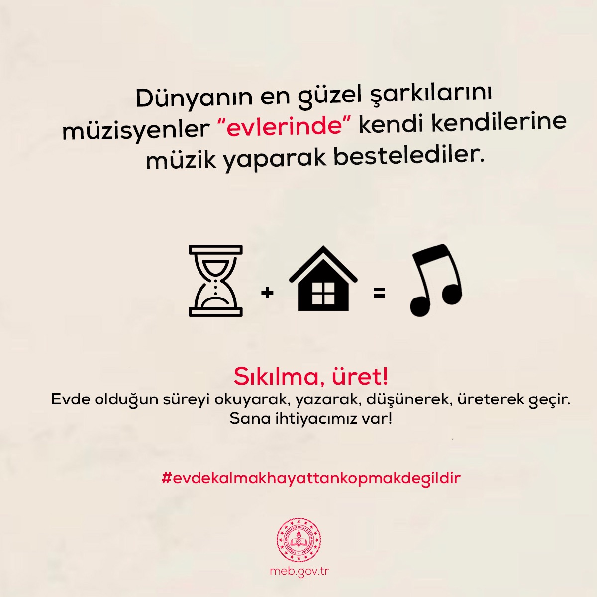 Evde kalmak hayattan kopmak değildir. Lütfen evde kalın ve bu süreyi yazarak, okuyarak, düşünerek, ailenize sarılarak, üreterek geçirin. Her birinizin varlığı çok kıymetli. Daha uzun süre bir arada olmak için evde kalın... #evdekalmakhayattankopmakdegildir