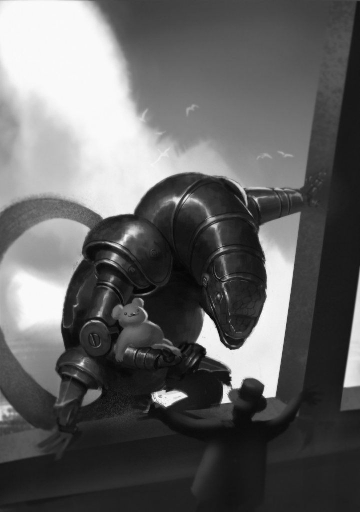 robodinofiction's tweet photo. The Tail of Genji by Aidan Doyle, illustrated by Lars Weiler https://t.co/bvddvGgWvZ https://t.co/RBbtGILjce