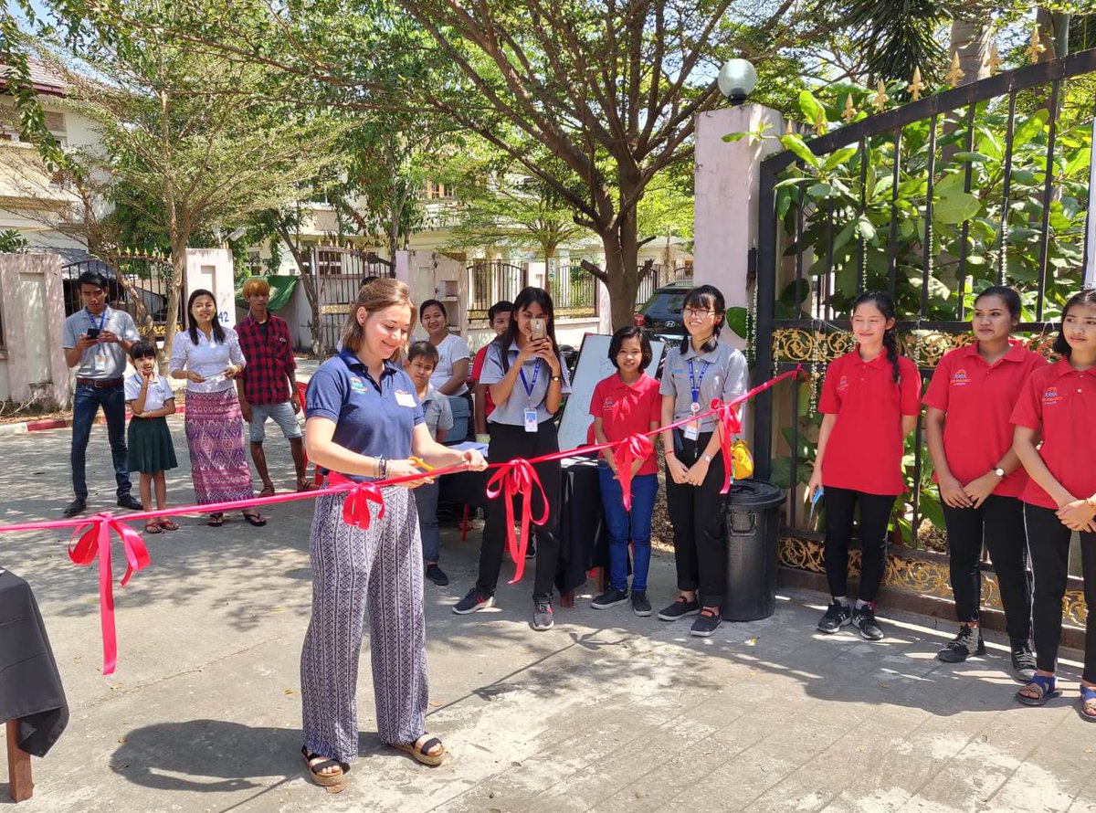 YangonExcelsior's tweet photo. GM Philippe Arnaud &amp; HR Manager Khaing Zarni Tun attended the opening ceremony of the @LP4Yglobal - Hlaing Thar Yar Center on Mar. 6, once again re-enforcing our commitment to support youth living in unfavourable areas for a better future. https://t.co/enZJ3Ygipq