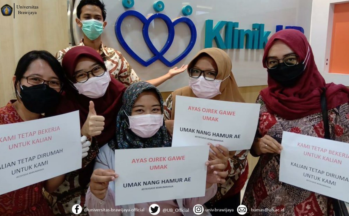 UB_Official's tweet photo. Hari ini, mimin ingin mengajak #TemanUB untuk memberikan apresiasi kepada tenaga kesehatan dan pelayanan yang masih bertugas, baik di Griya Brawijaya, Klinik, maupun Rumah Sakit dan unit lain. https://t.co/FFOamxSPhH