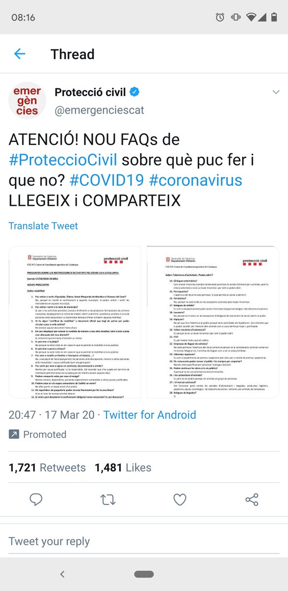adriaSim's tweet photo. @jordiborras @salutcat I crec que està bé eh, és un canal de difusió més. Per exemple: https://t.co/Ekal75dYQE