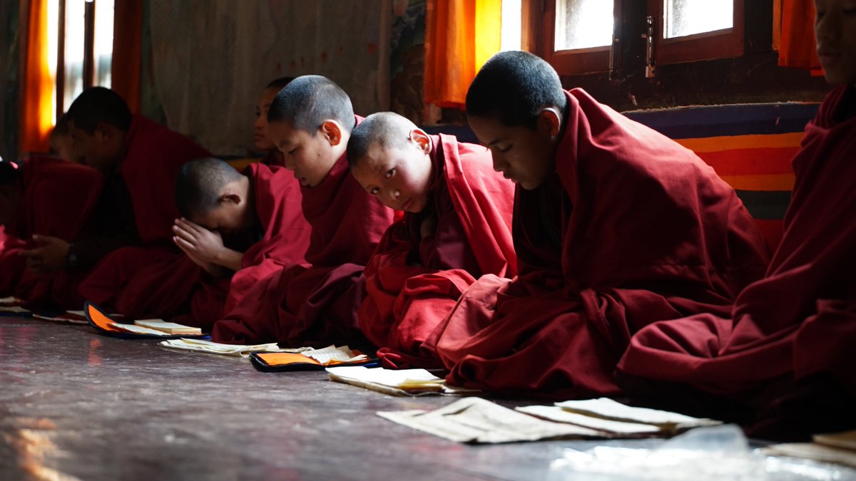 PostcardHotel's tweet photo. If you cannot go outside - go inside. 

#bhutan #chanting #meditation #insideactivities #thepostcardway 

(Image by Paco) https://t.co/rN1a9zXfCo