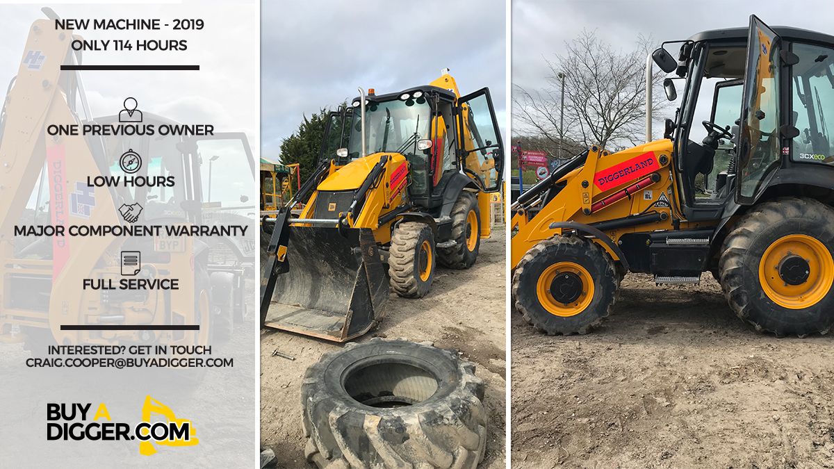 IPSplant's tweet image. NEW 2019 JCB 3CX ECO Backhoe Loader - FOR SALE!

- New machine 
- One previous owner
- Low hours
- Major component warranty

For more details, call our team on +44 1634 779123, or message us on WhatsApp on +44 7712323192

#buyadigger #constuctionuk #jcb #ForSale