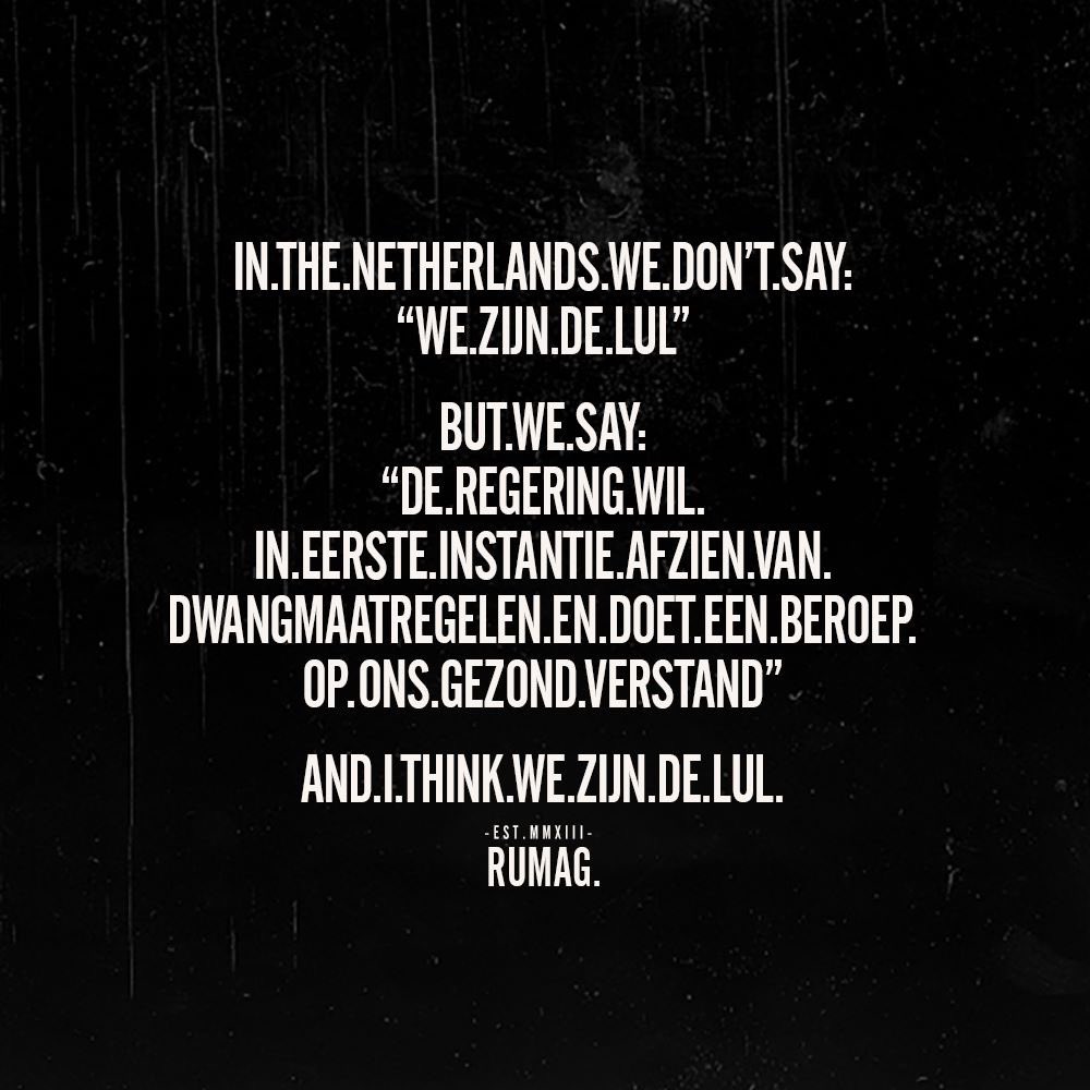 rumagnl's tweet image. #Coronavirusnl #coronavirusNederland #