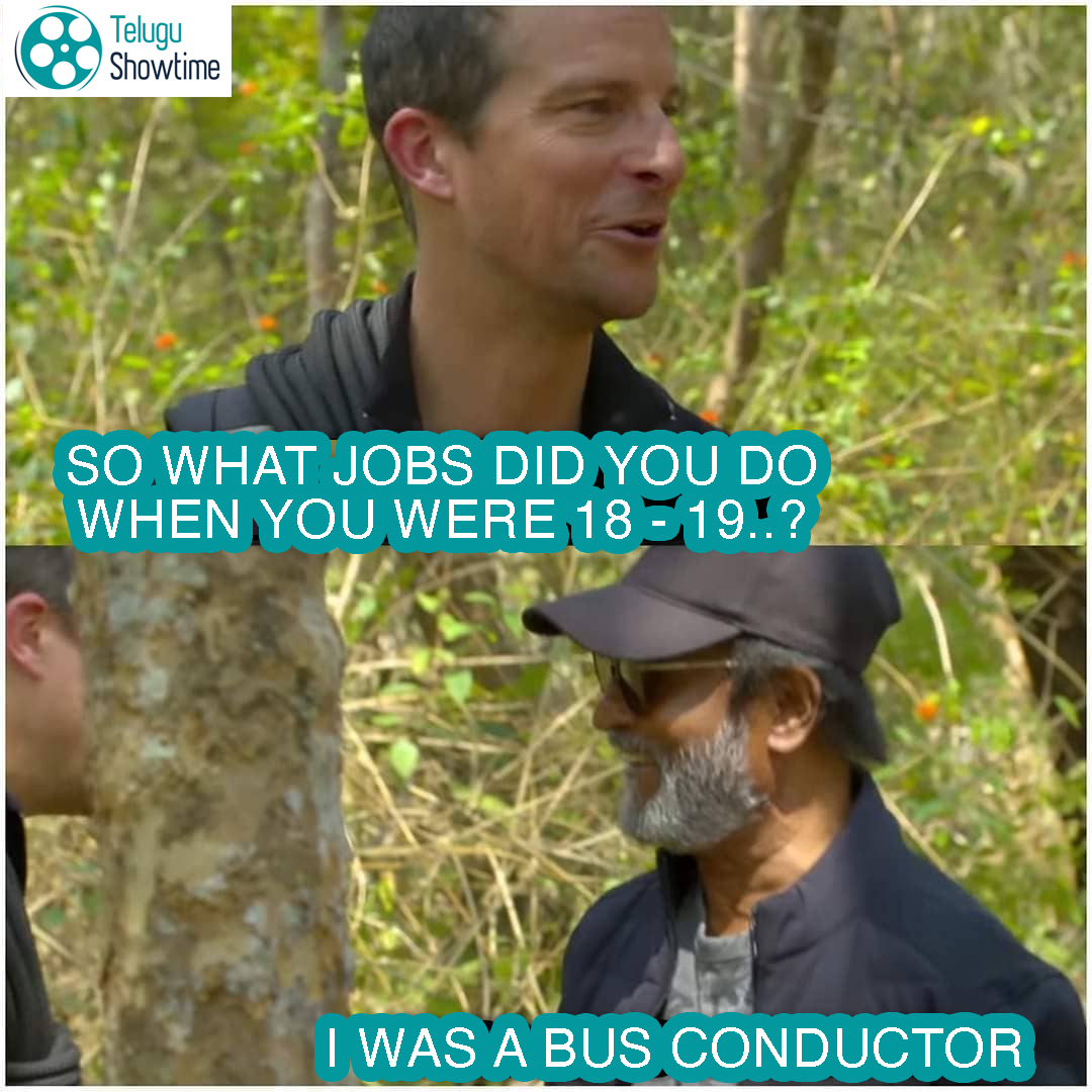 TeluguShowTime's tweet photo. #Rajinikanth 🔥🔥🔥🔥man vs wild
#baregrills #realadventure #forest
#discovery2 #discovery #rajinikanth #SuperstarRajinikanth #Tollywood #TeluguCinema #TSTUpdates #TeluguShowtime https://t.co/qjFAhyzITy