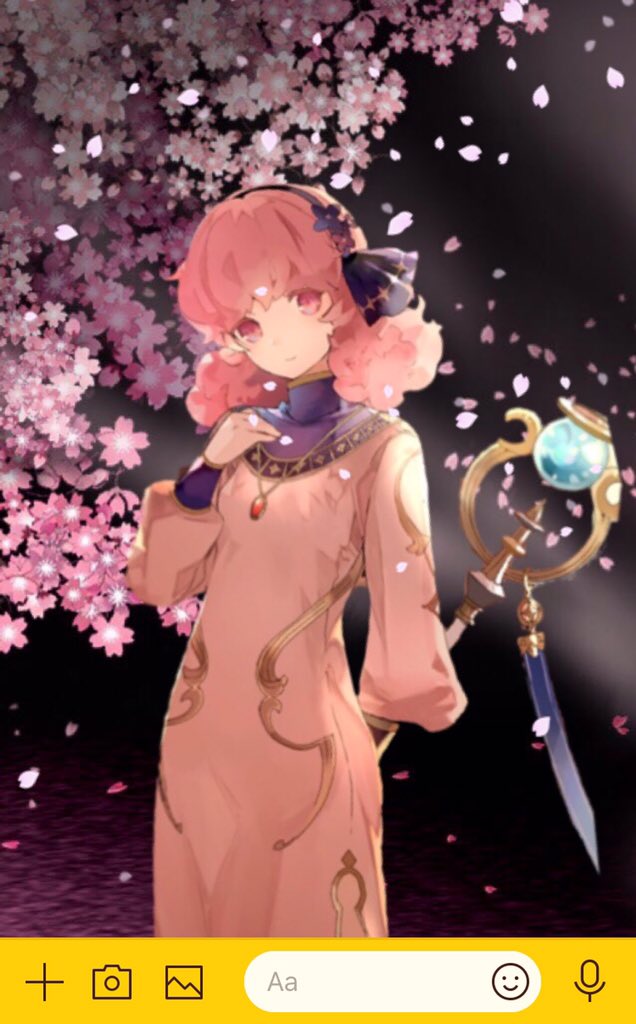 Twitter 上的 クズモ Lineの仕様で桜が降っているので試しに背景桜に色んなキャラで試してみましたがなかなかいいものですね T Co Xbdyi3vwzs Twitter
