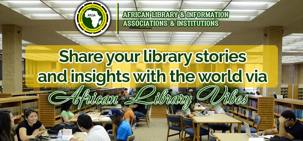 AfLIACon's tweet photo. The #AfricanLibraryVibes, a blog by @AfLIACon, invites bloggers/prolific writers with interest in matters of LIS to submit guest blog posts.
Share your interesting library stories or events with the world? Learn more: https://t.co/Gp9M9Mm6BC https://t.co/4KKAtw7HCp