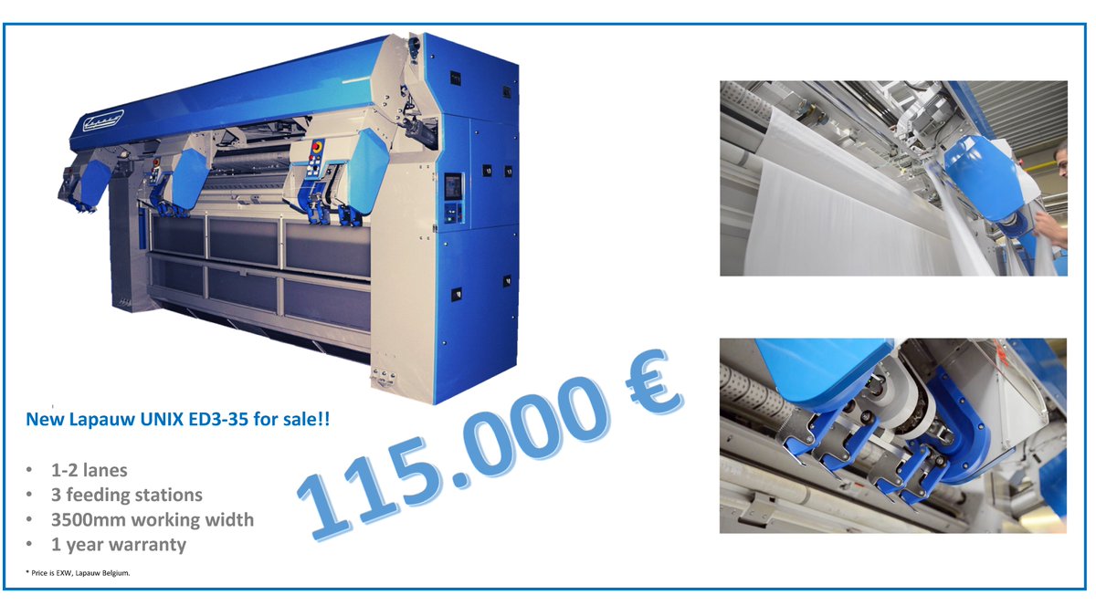 Lapauw_Int's tweet photo. Several new, and refurbished Lapauw machines for sale now, directly from the supplier with factory warranty!! #laundry #sales #lapauw Contact us for more information!! brecht.gaillez@lapauw.be https://t.co/6xTpo9PXPZ