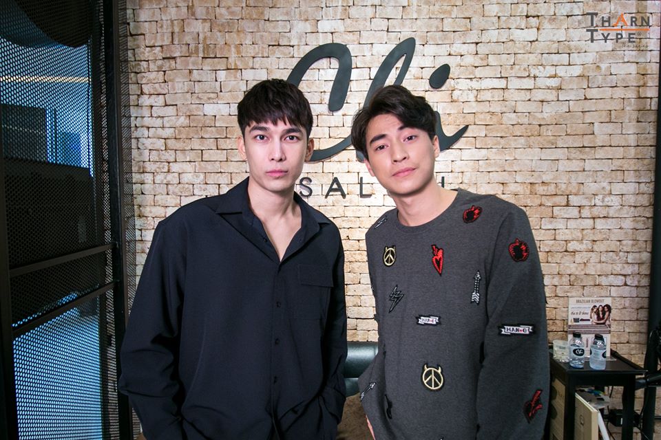 their first official photo after being casted as tharntype