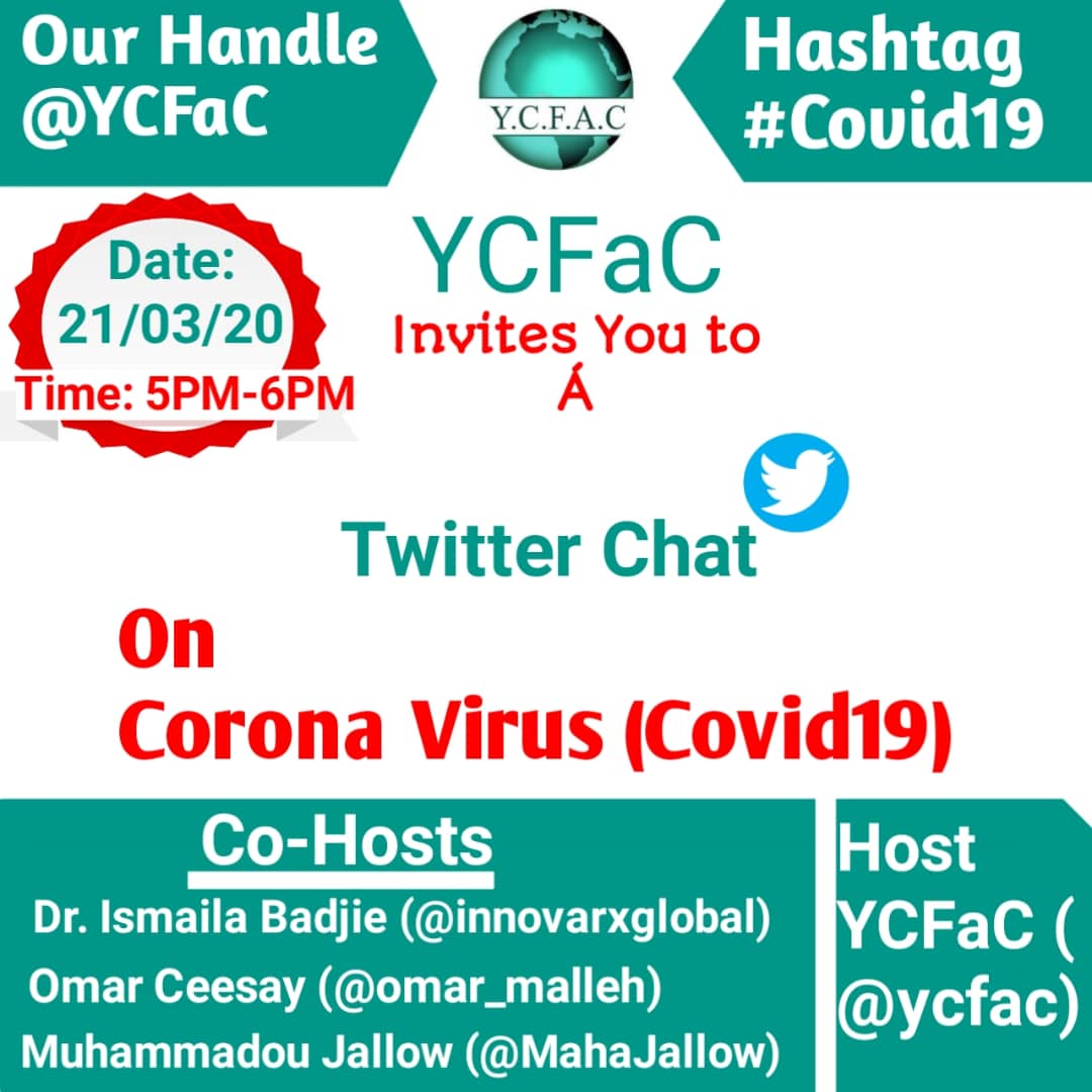 MalangKKBojang's tweet photo. You can also join my colleagues here @YCFaC tomorrow commencing @5pm .
#Covid19 #TwitterChat #YCFaC https://t.co/LZST7IYrkE