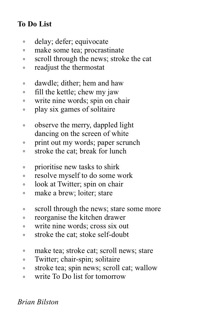 Brian Bilston auf Twitter: "To work effectively from home, it Brian Bilston auf Twitter: "To work effectively from home, it
