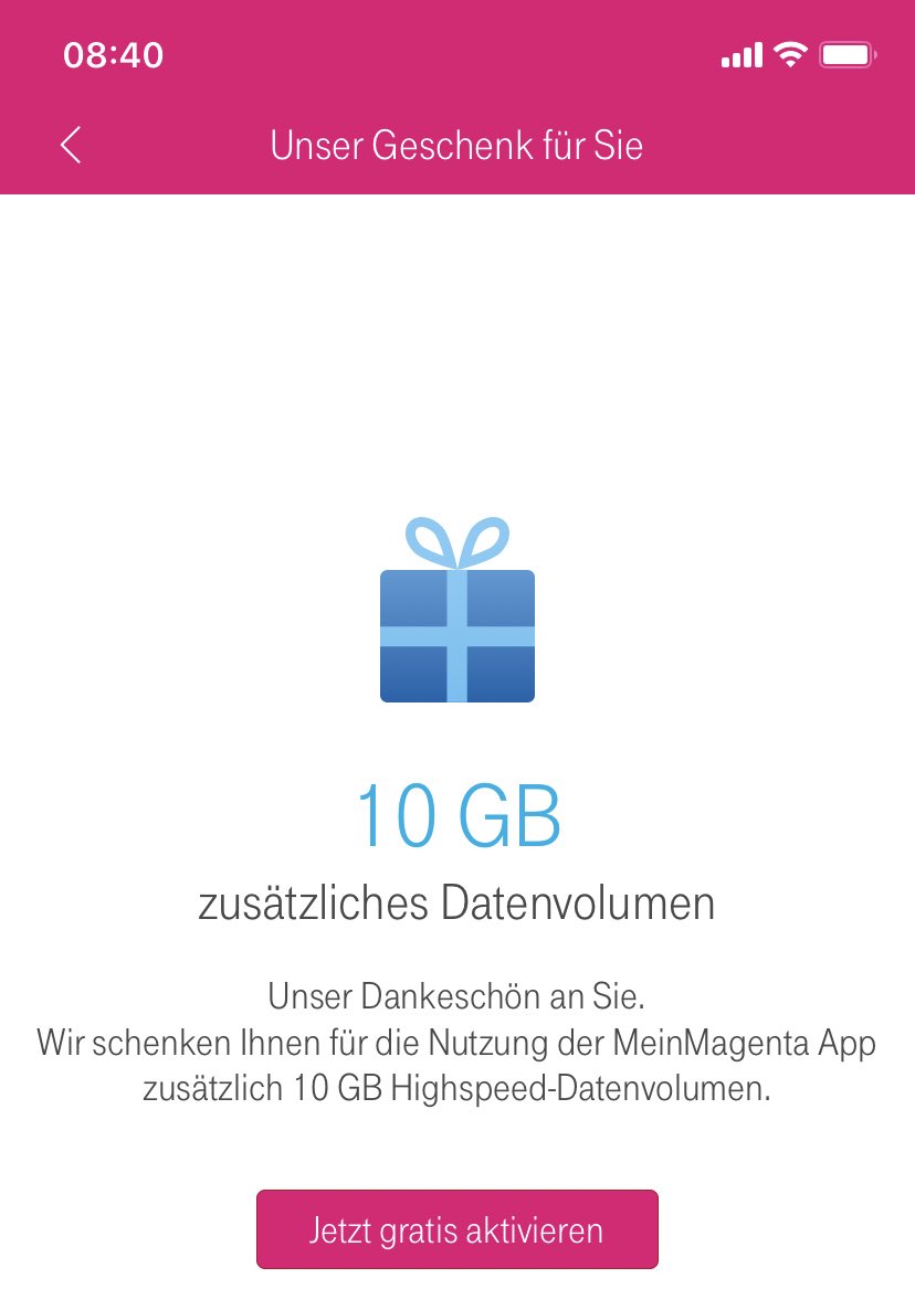 eMtotheCe's tweet photo. @deutschetelekom ich finde euer Geschenk ja wirklich toll, vielen Dank dafür... ich befürchte nur, dass es Menschen noch länger draußen hält.... 🙈 Evtl. würde es mehr helfen jedem das Datenvolumen zu streichen.  Zuhause bin ich sowieso im WLAN.... #CoronaVirusDE #StayAtHome https://t.co/AcId97NXdC