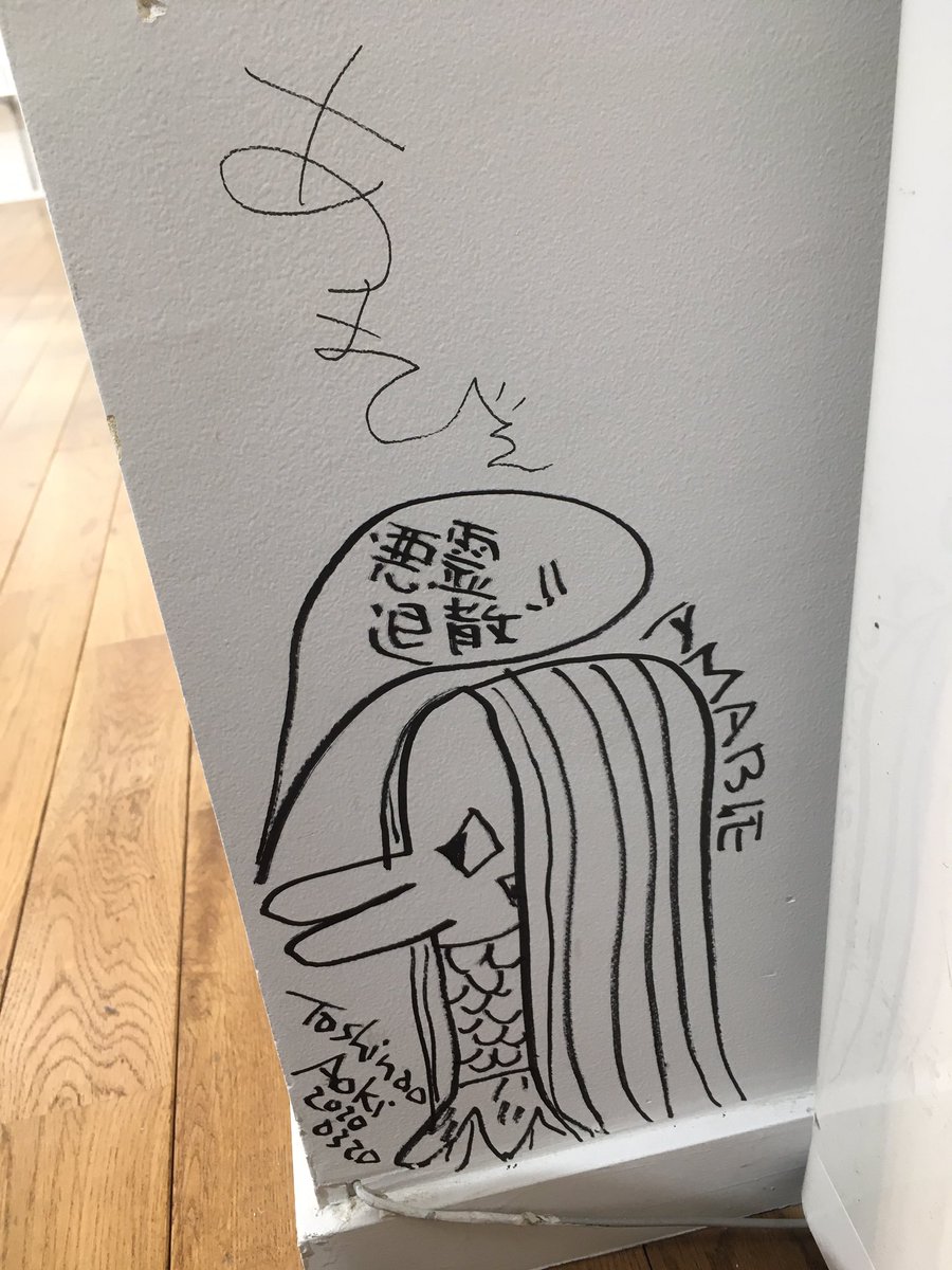 #ACG_labo のガラス窓と壁に絵を描きました。
#フレーミングガールズ 
