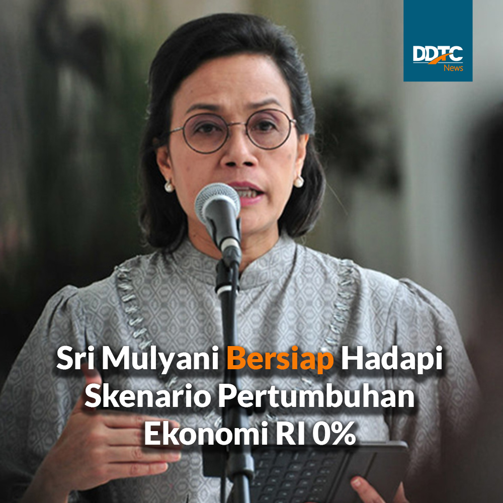 DDTCNews's tweet photo. Menkeu Sri Mulyani Indrawati memperkirakan pertumbuhan ekonomi berpotensi mencapai 0% tahun ini apabila efek virus corona terus memburuk.
Simak berita selengkapnya di sini https://t.co/kQjCG4Oi6x
#viruscorona #proyeksi #pertumbuhanekonomi #ekonomi #perekonomian #srimulyani https://t.co/0hzjJ73IwK