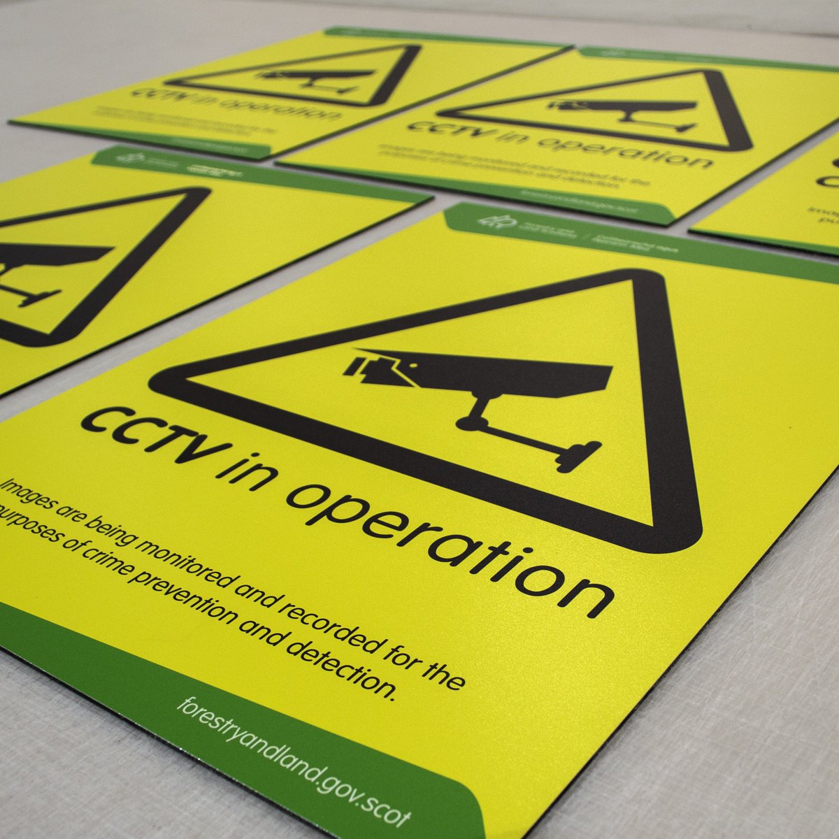 Forestry and Land Scotland manage the national forest on behalf of the nation. Carrick were commissioned to produce aluminium signs for outdoor durability. A gentle reminder to forest users to be on their best behaviour!