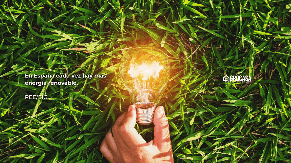 grocasa's tweet photo. Te traemos tu dósis semanal de #BuenasNoticias 🍊 para que comiences el finde con #optimismo 🙌🏻: El año pasado produjo el 40% de su electricidad con #EnergíaRenovable 🌱, más del doble que en 2007. España supera la media de la #UE 🇪🇸 https://t.co/cxuff8aiLA