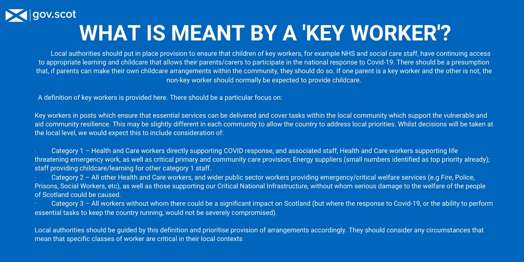ELCScotGov's tweet photo. ❗️IMPORTANT INFORMATION❗️

#TeamELC and beyond, please see 👇 which provides further detail about the term 'key worker'.

Please RT &amp; share this information with your networks https://t.co/Rxu4Aaw1hr