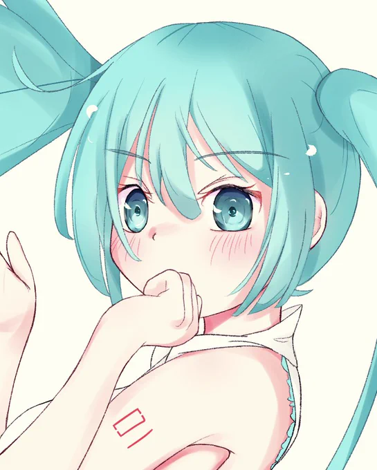 かわいいミクさん描けました!
#初音ミク強化月間 